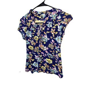 Ric Rac Floral Top Size Small